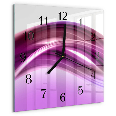 Reloj de vidrio Líneas abstractas