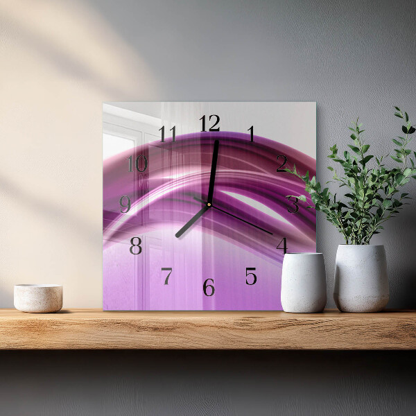 Reloj de vidrio Líneas abstractas