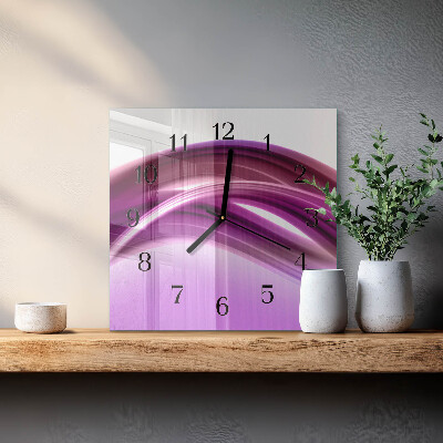 Reloj de vidrio Líneas abstractas