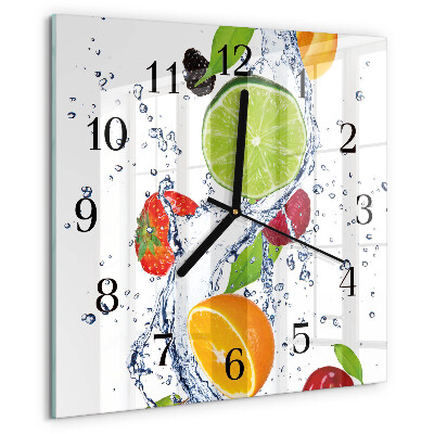 Reloj de vidrio Frutas Limón