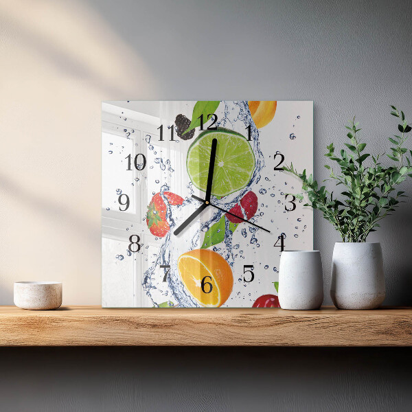 Reloj de vidrio Frutas Limón