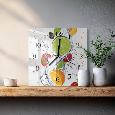 Reloj de vidrio Frutas Limón