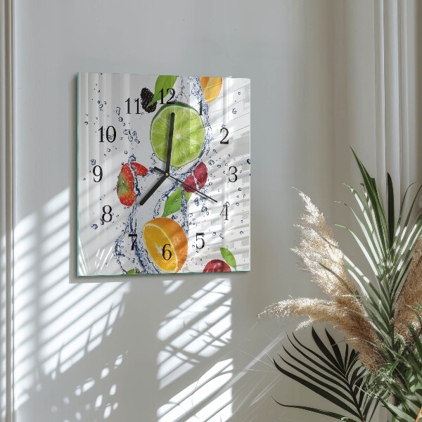 Reloj de vidrio Frutas Limón