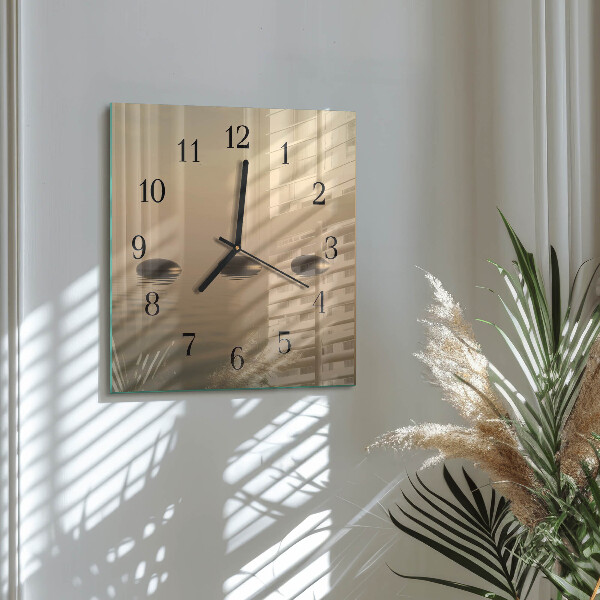 Reloj de vidrio Piedras Agua