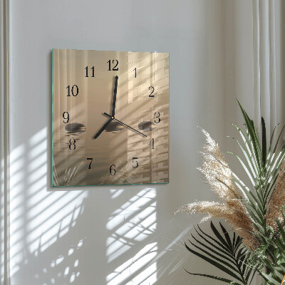 Reloj de vidrio Piedras Agua