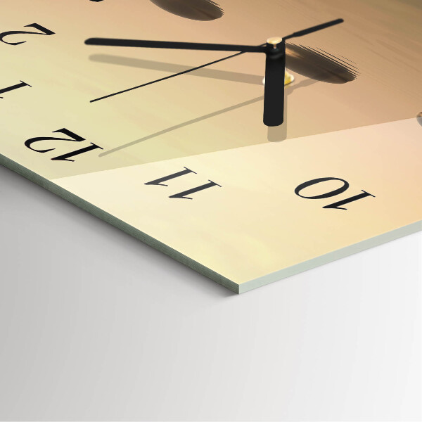 Reloj de vidrio Piedras Agua