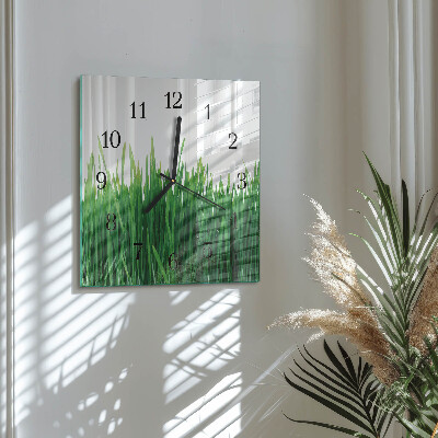 Reloj de vidrio Césped
