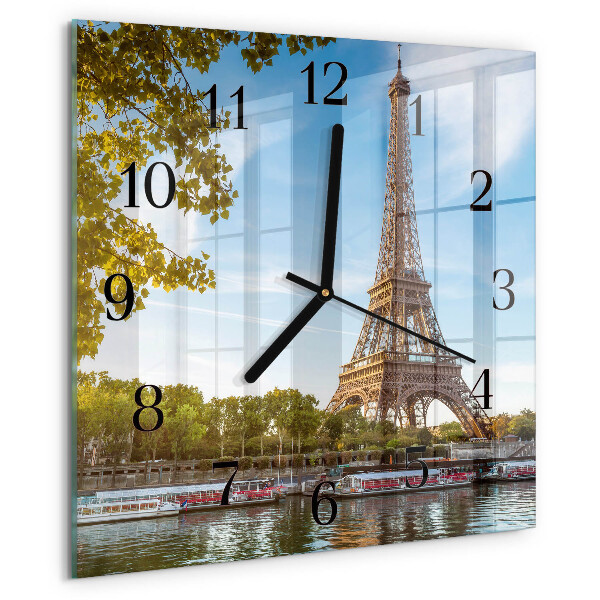 Reloj de vidrio Torre Eiffel de París
