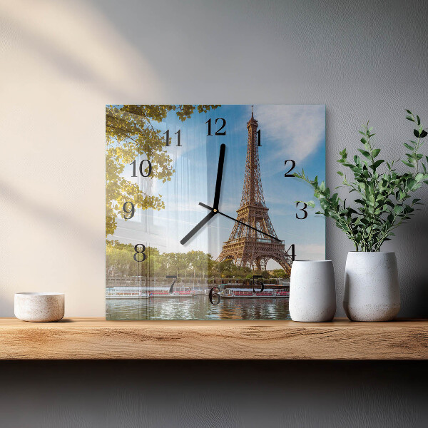 Reloj de vidrio Torre Eiffel de París