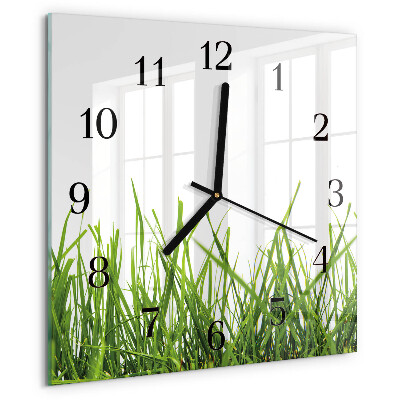 Reloj de vidrio Césped