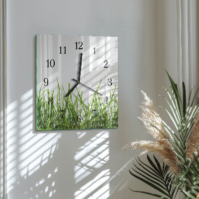 Reloj de vidrio Césped