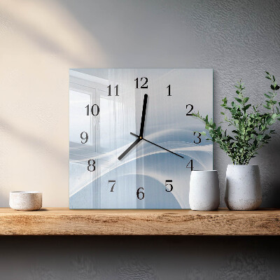 Reloj de vidrio Líneas abstractas