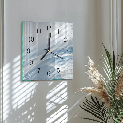 Reloj de vidrio Líneas abstractas