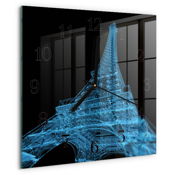 Reloj de vidrio Torre Eiffel de París