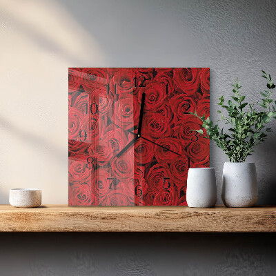 Reloj de vidrio Rosas