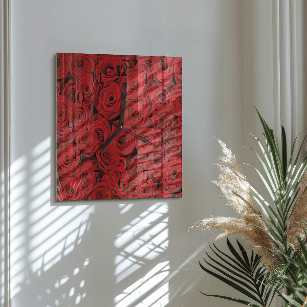 Reloj de vidrio Rosas