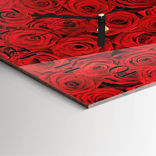 Reloj de vidrio Rosas