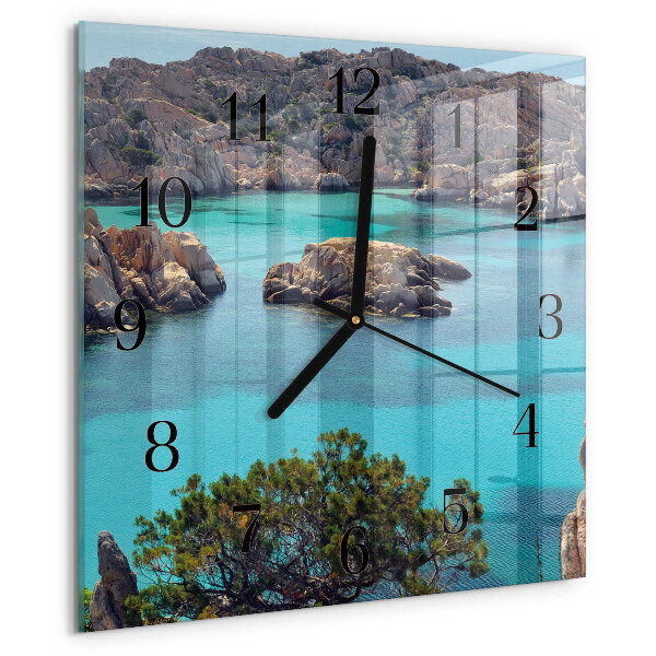 Reloj de vidrio Paisaje marino