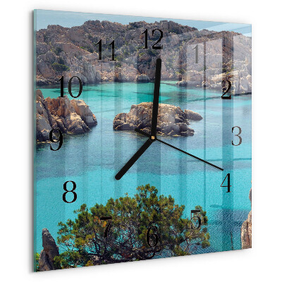 Reloj de vidrio Paisaje marino