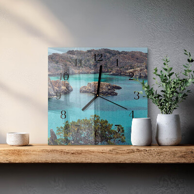 Reloj de vidrio Paisaje marino