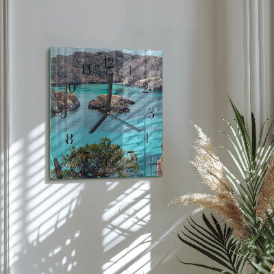 Reloj de vidrio Paisaje marino
