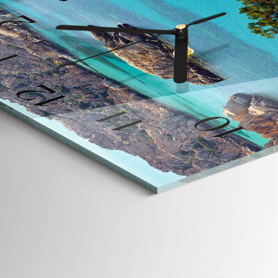 Reloj de vidrio Paisaje marino