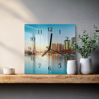 Reloj de vidrio Torre Eiffel de París