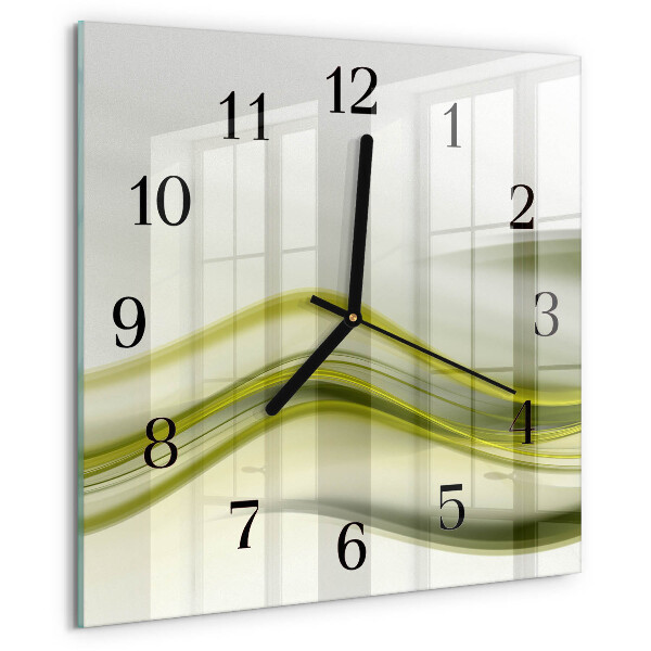 Reloj de vidrio Líneas abstractas