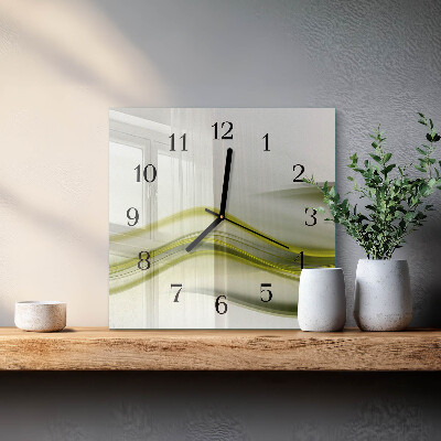 Reloj de vidrio Líneas abstractas