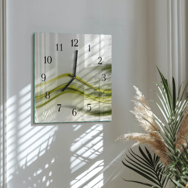 Reloj de vidrio Líneas abstractas