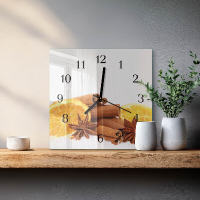 Reloj de vidrio Vainilla con limón