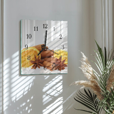 Reloj de vidrio Vainilla con limón