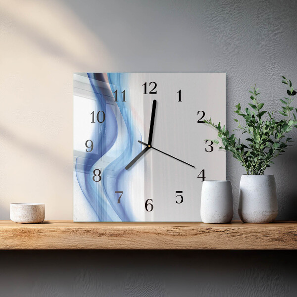 Reloj de vidrio Humo abstracto