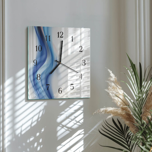 Reloj de vidrio Humo abstracto