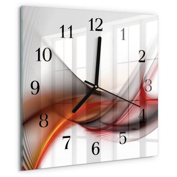 Reloj de vidrio Líneas abstractas