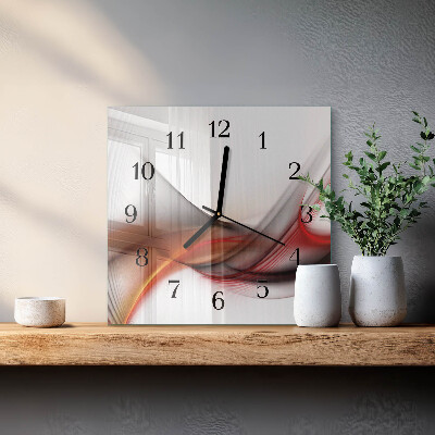 Reloj de vidrio Líneas abstractas
