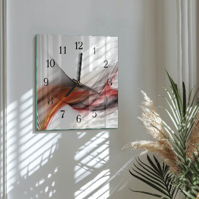 Reloj de vidrio Líneas abstractas