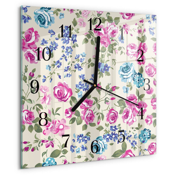 Reloj de vidrio Rosas