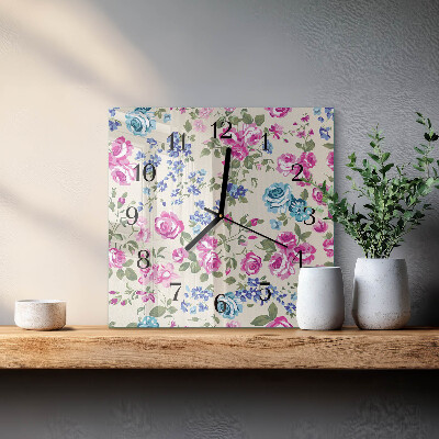 Reloj de vidrio Rosas