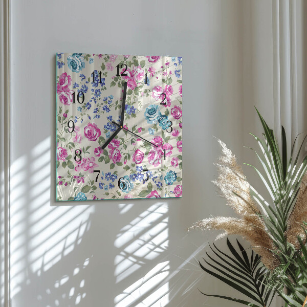 Reloj de vidrio Rosas