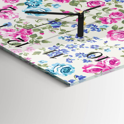 Reloj de vidrio Rosas