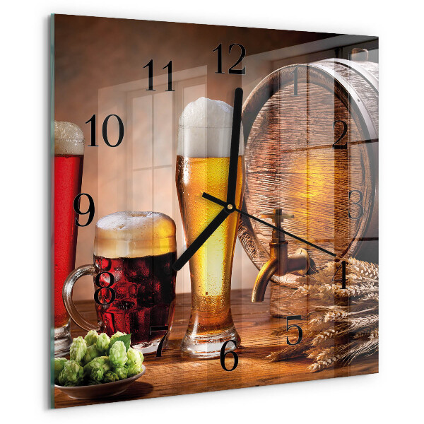 Reloj de vidrio Barril de cerveza