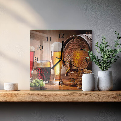 Reloj de vidrio Barril de cerveza