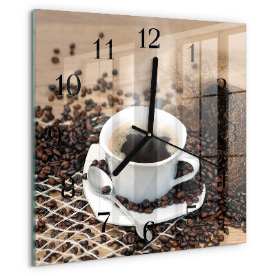 Reloj de vidrio Taza de café