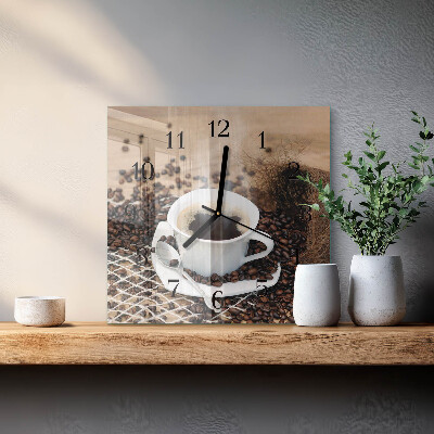 Reloj de vidrio Taza de café