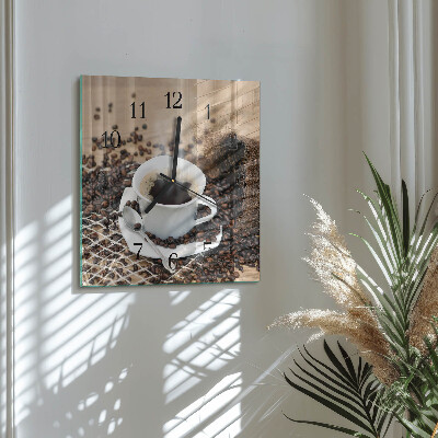 Reloj de vidrio Taza de café