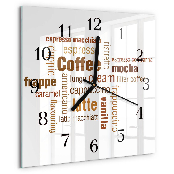 Reloj de vidrio Café