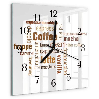 Reloj de vidrio Café