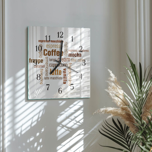 Reloj de vidrio Café