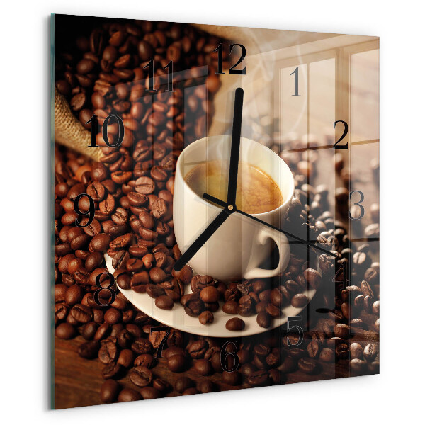 Reloj de vidrio Taza de café